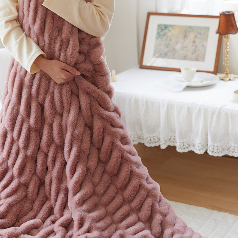 Faux Fur Plush Blanket