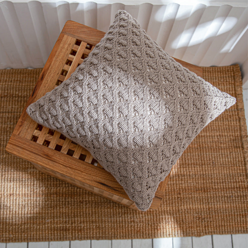 Ringer Hole Throw Pillow Cover