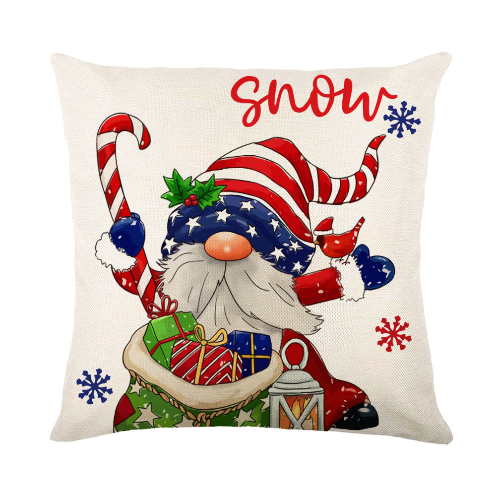 Snowflake Christmas Throw Pillow Cover