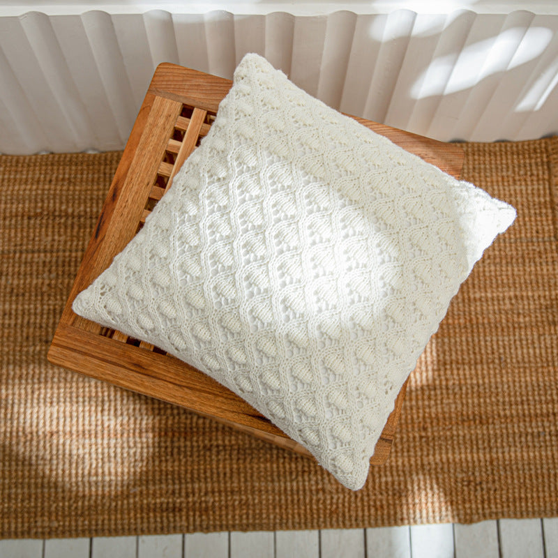 Ringer Hole Throw Pillow Cover