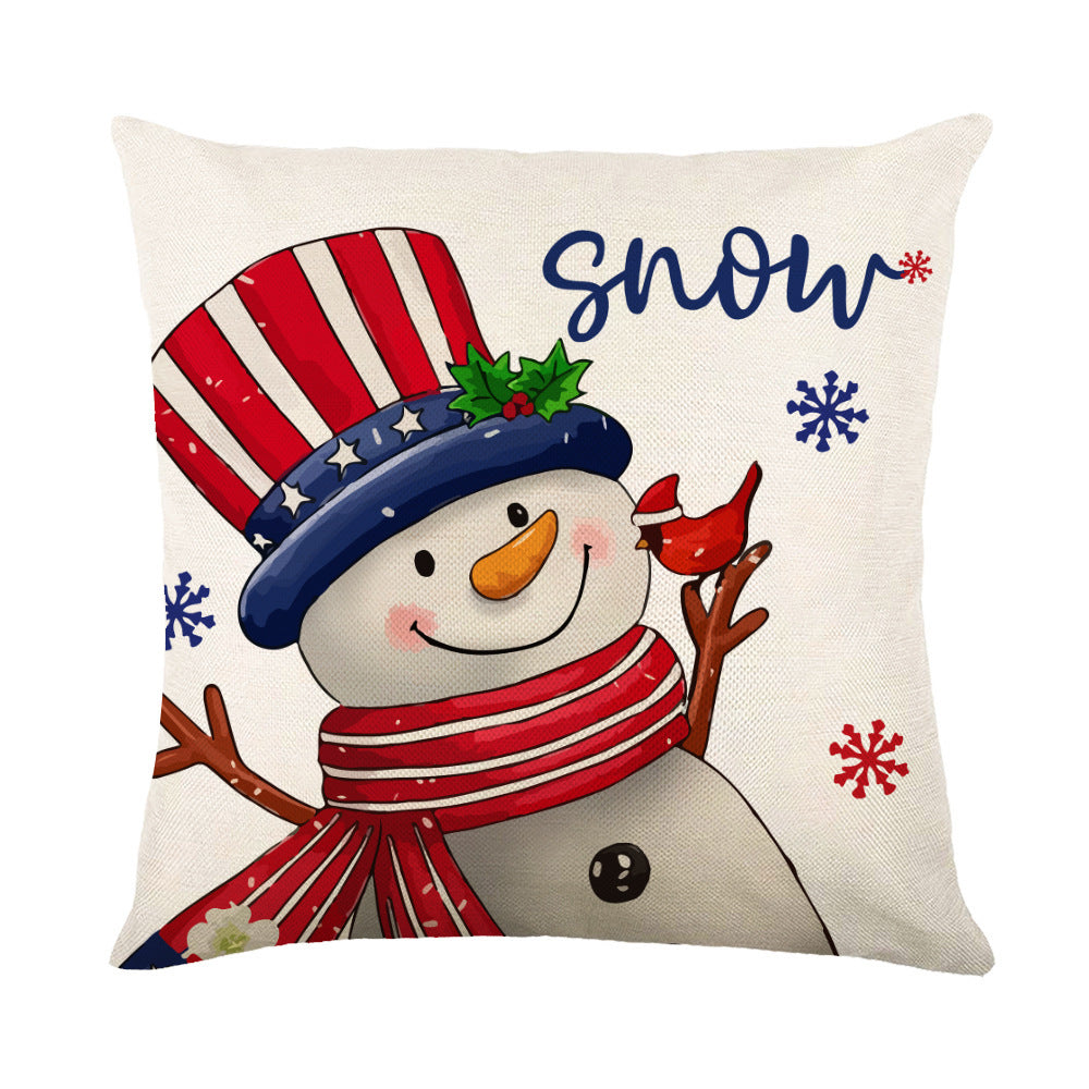 Snowflake Christmas Throw Pillow Cover