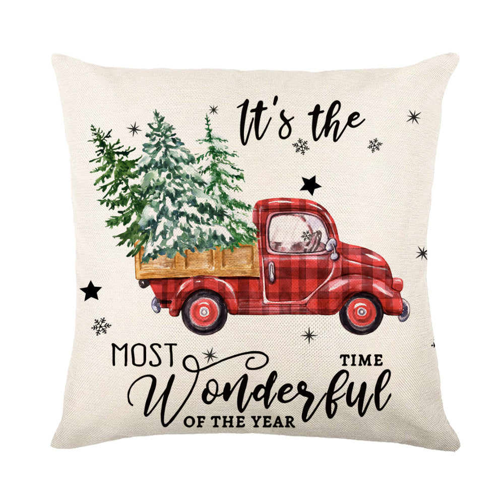 Snowflake Christmas Throw Pillow Cover
