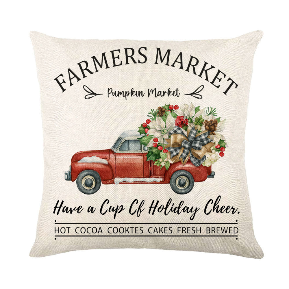 Snowflake Christmas Throw Pillow Cover
