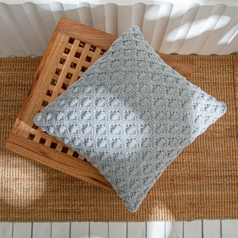 Ringer Hole Throw Pillow Cover