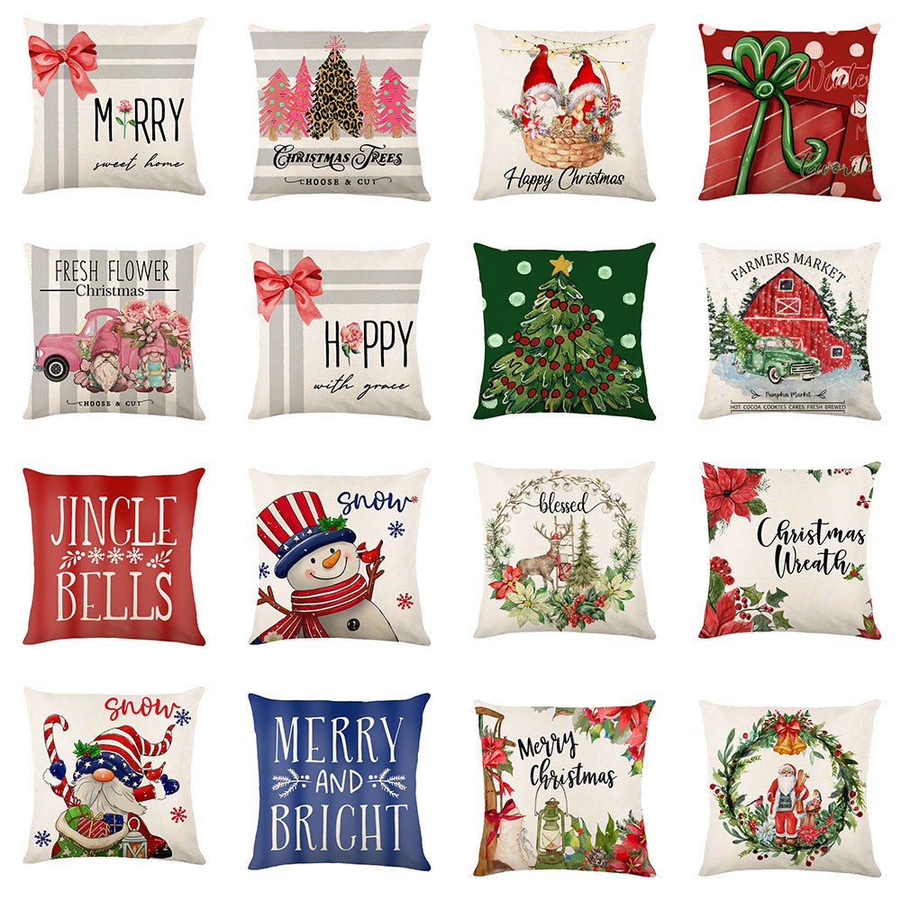 Snowflake Christmas Throw Pillow Cover