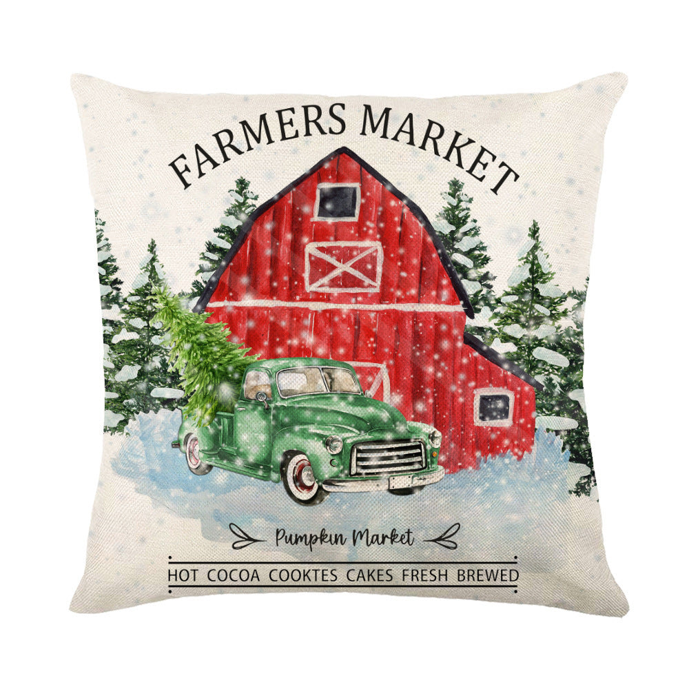 Snowflake Christmas Throw Pillow Cover