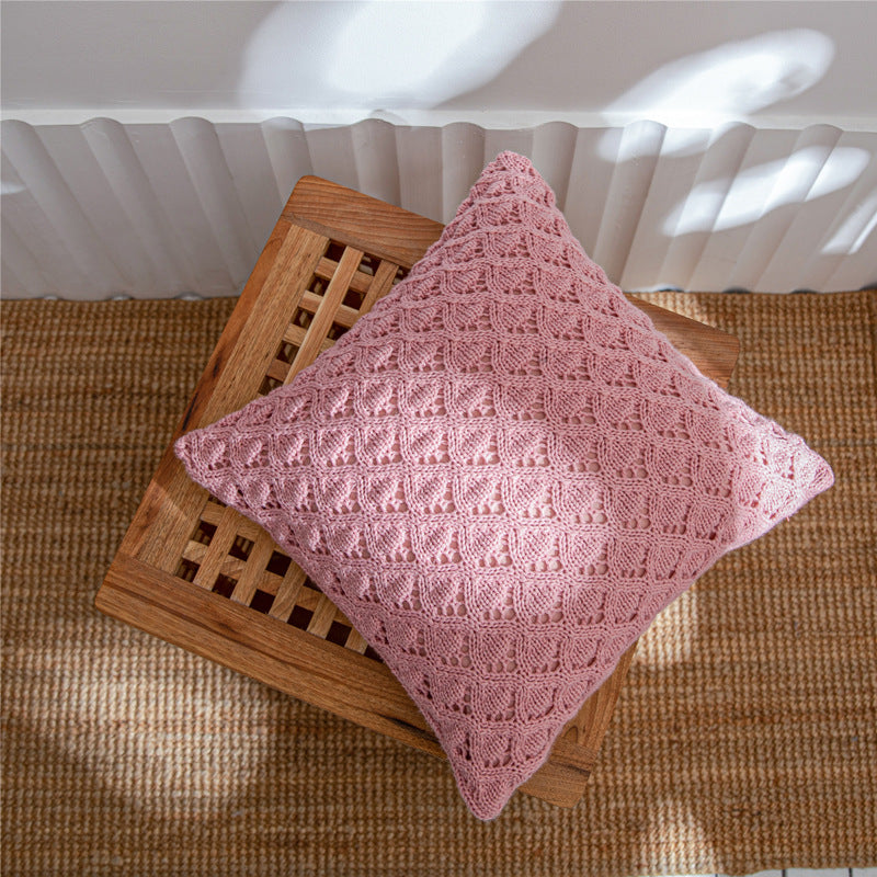 Ringer Hole Throw Pillow Cover