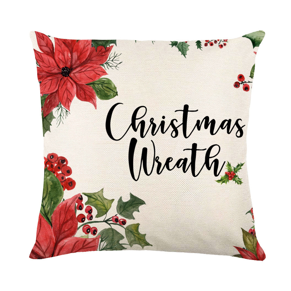Snowflake Christmas Throw Pillow Cover