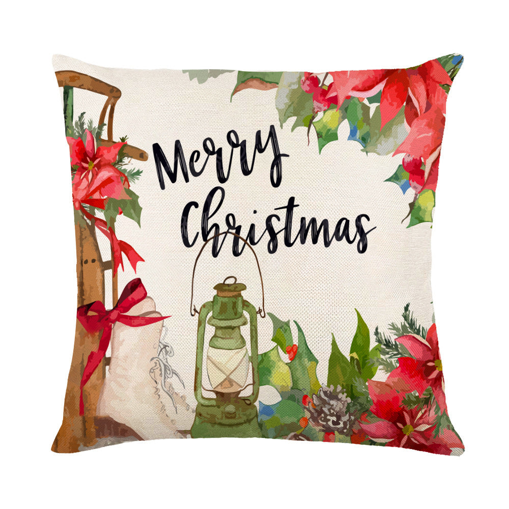 Snowflake Christmas Throw Pillow Cover
