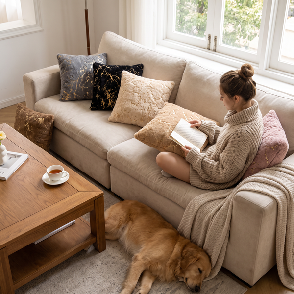 Plush Throw Pillow Cover
