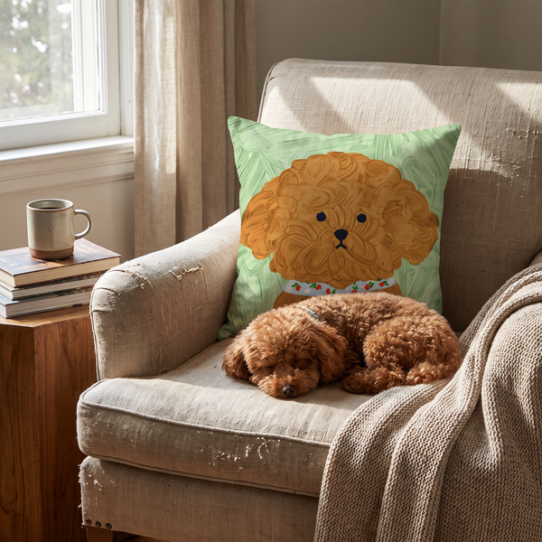 Cartoon Dog Throw Pillow