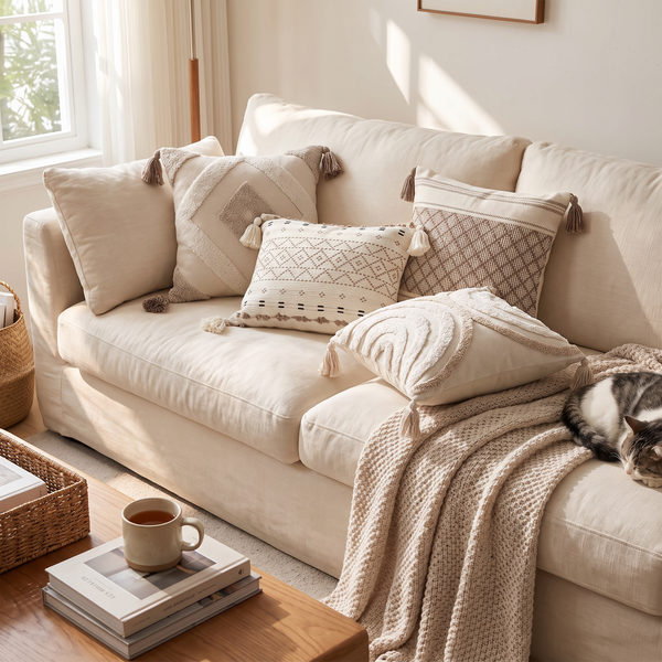 Tassel Sofa Throw Pillow Cover